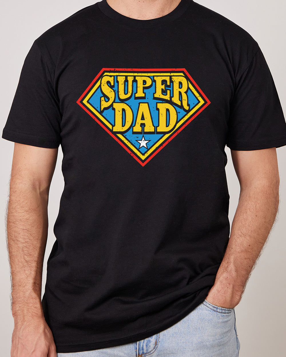 Super Dad T-Shirt Europe Online #colour_black