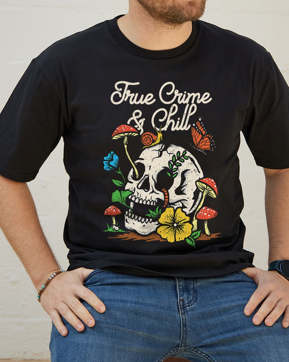 True Crime and Chill T-Shirt Europe Online Black