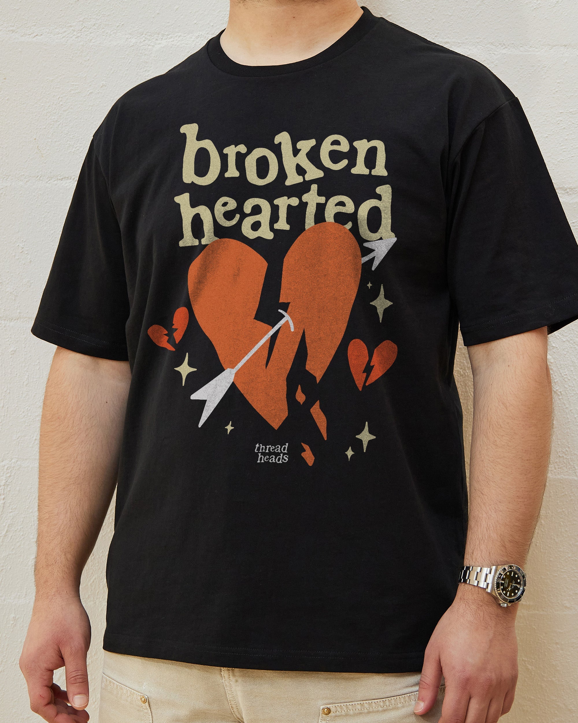 Broken Hearted T-Shirt Australia Online Black