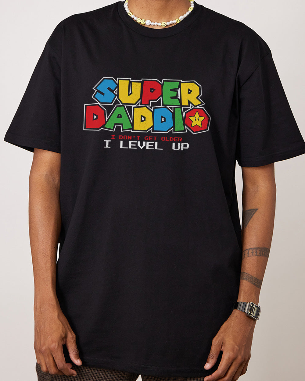 Super Daddio T-Shirt Europe Online #colour_black