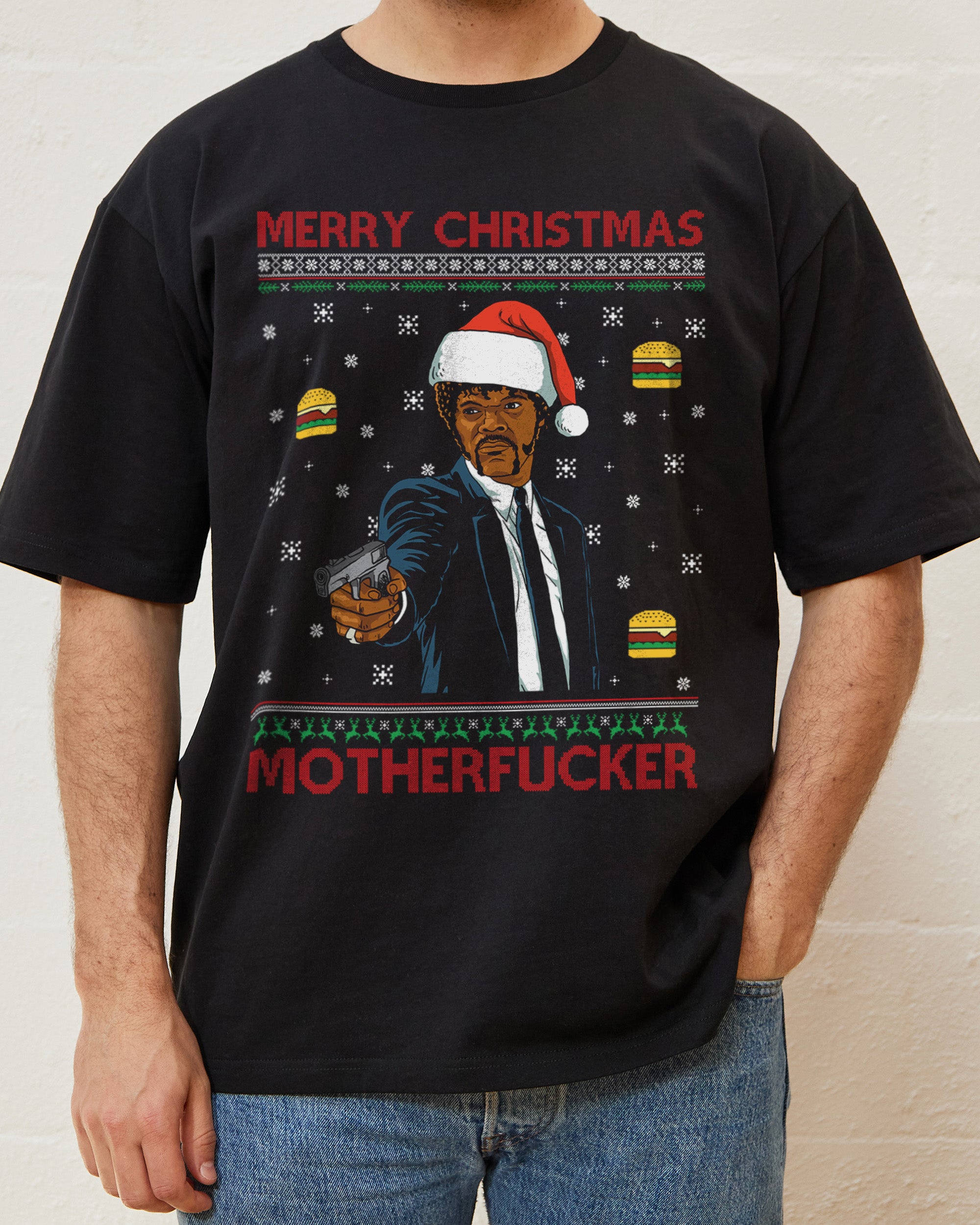 Merry Christmas Motherfucker T-Shirt Europe Online Black