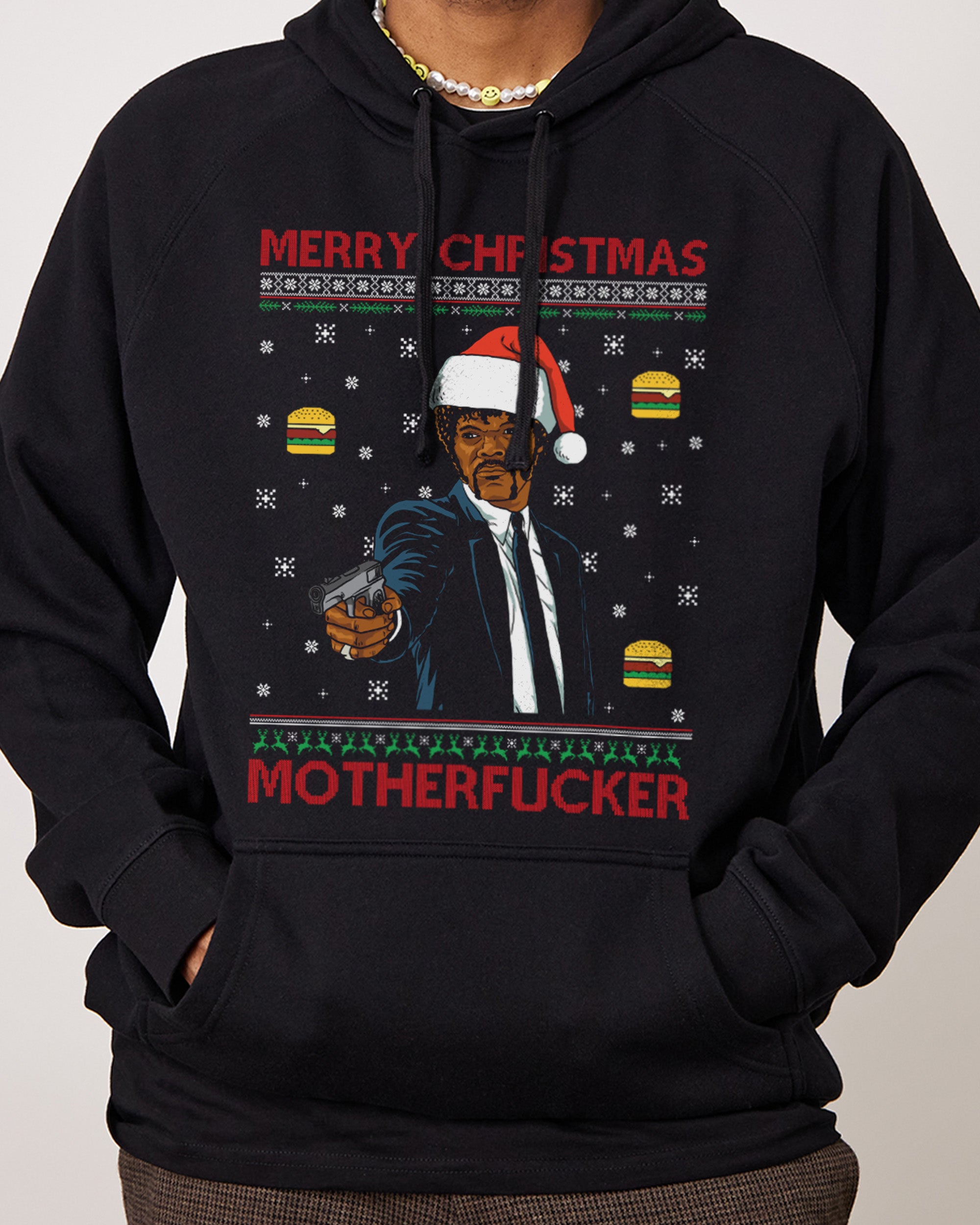 Merry Christmas Motherfucker Hoodie Europe Online Black