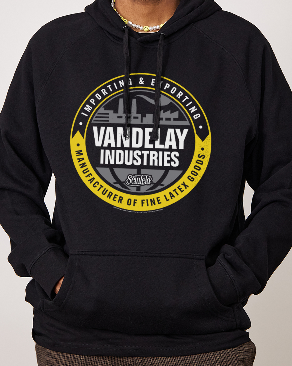 Vandelay Industries Logo Hoodie Black