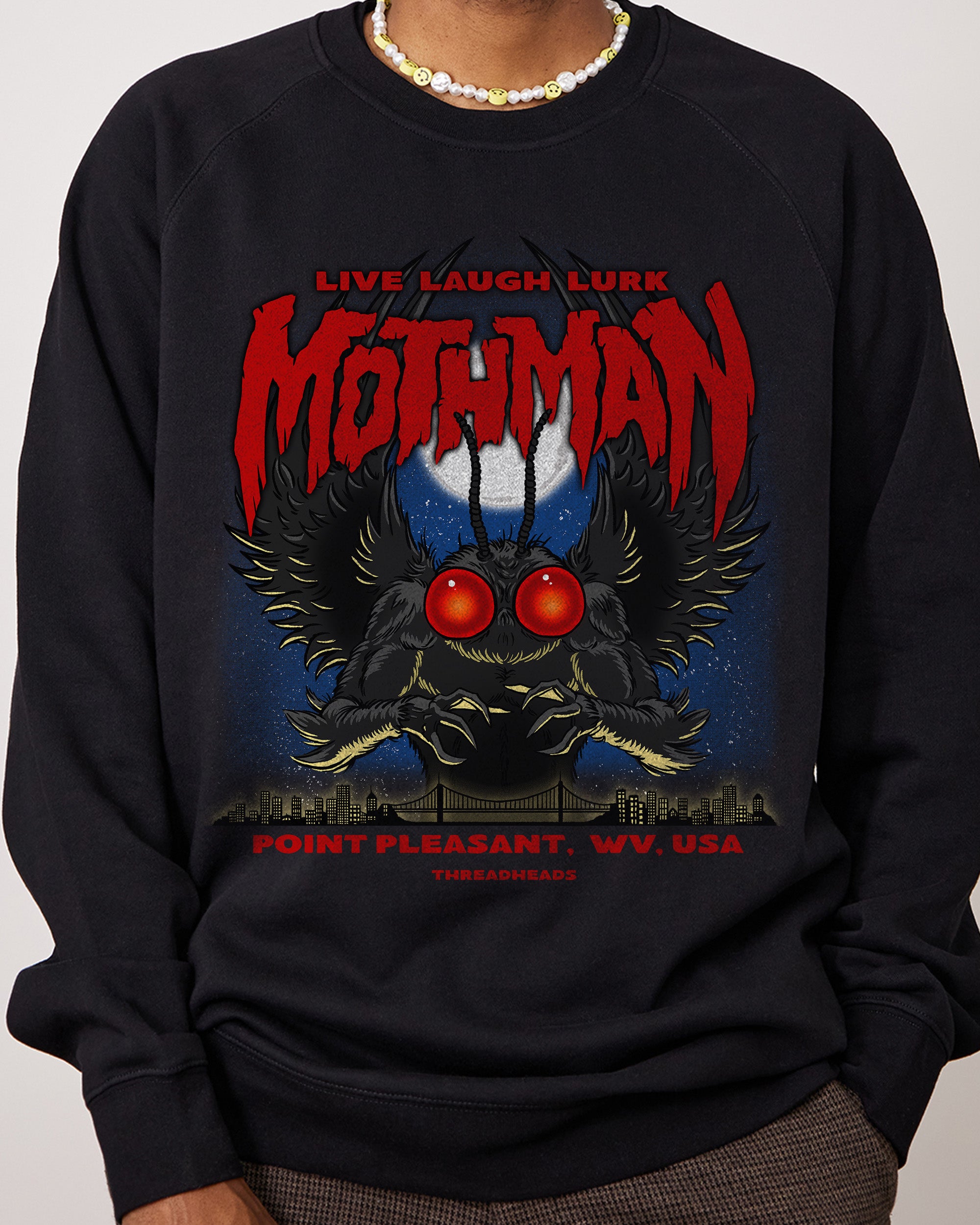 Mothman - Live Laugh Lurk Sweater Australia Online