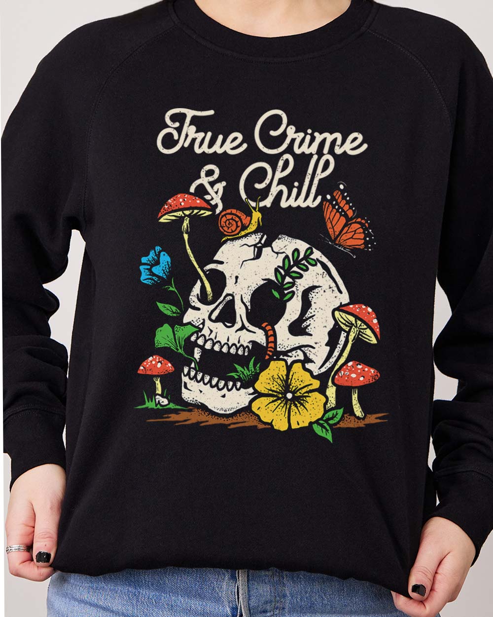 True Crime and Chill Jumper Europe Online Black