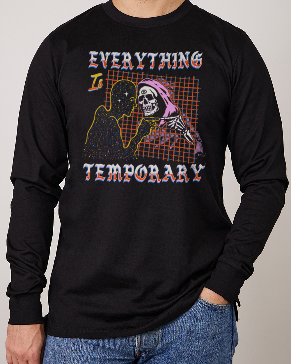 Everything is Temporary Long Sleeve Europe Online #colour_black