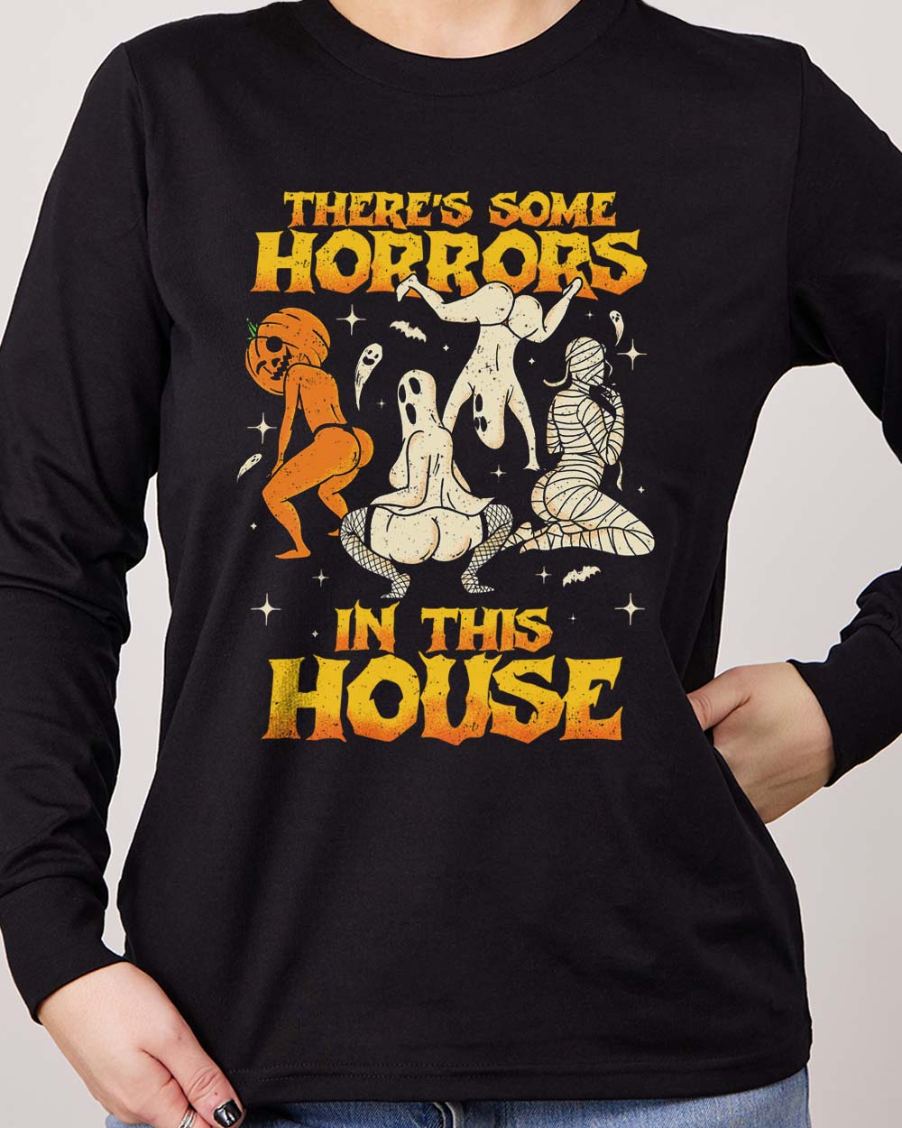 There's Some Horrors In This House Long Sleeve Europe Online Black