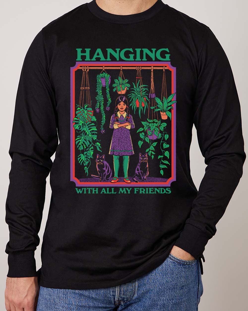 Hanging With All My Friends Long Sleeve Australia Online Black