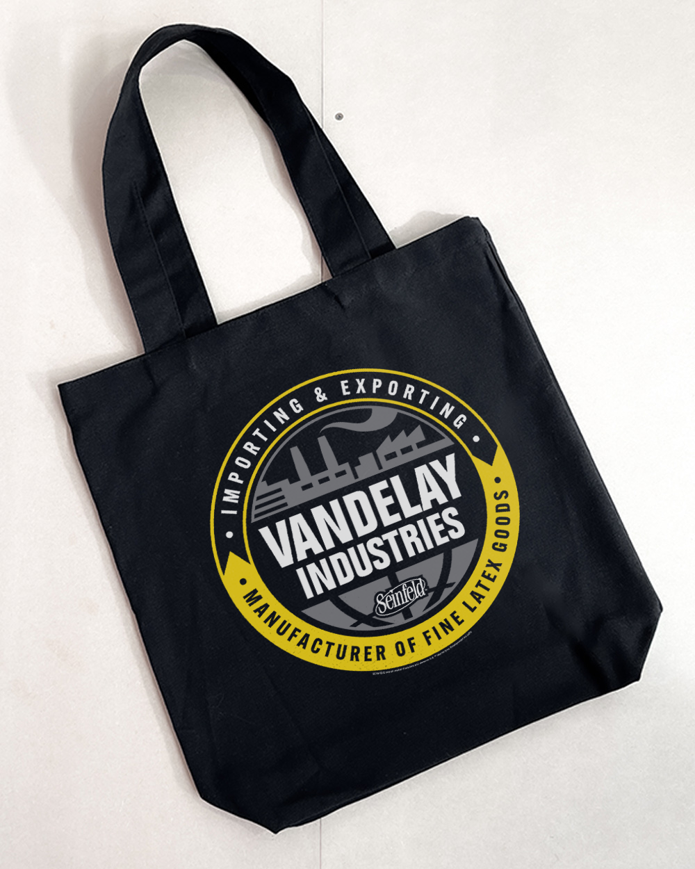 Vandelay Industries Logo Tote Bag Black