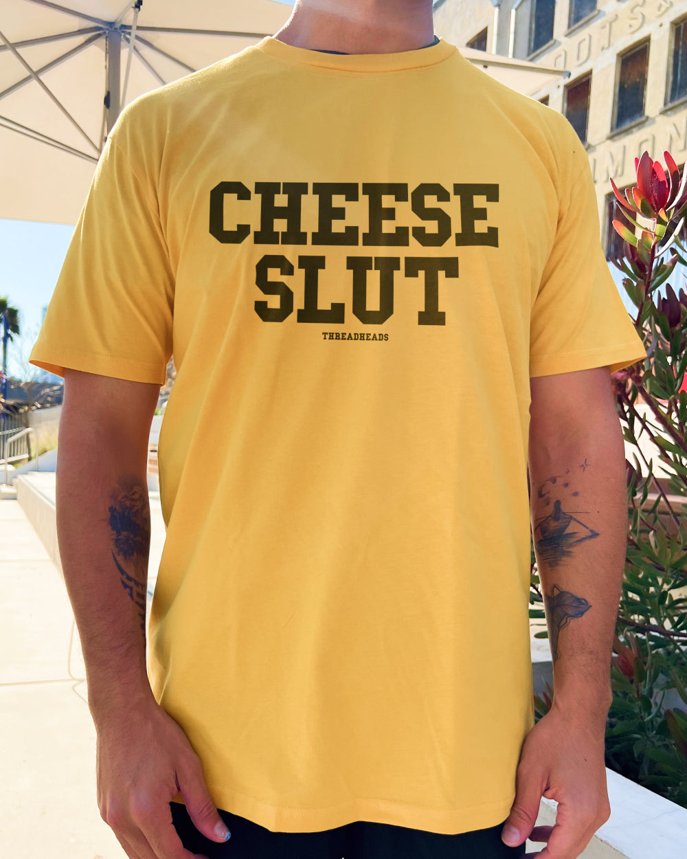 Cheese Slut T-Shirt Europe Online #colour_yellow