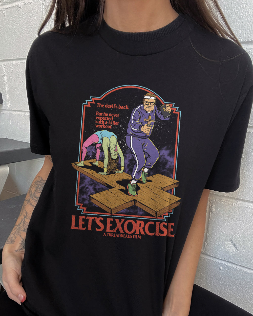 Let's Exorcise T-Shirt Europe Online #colour_black