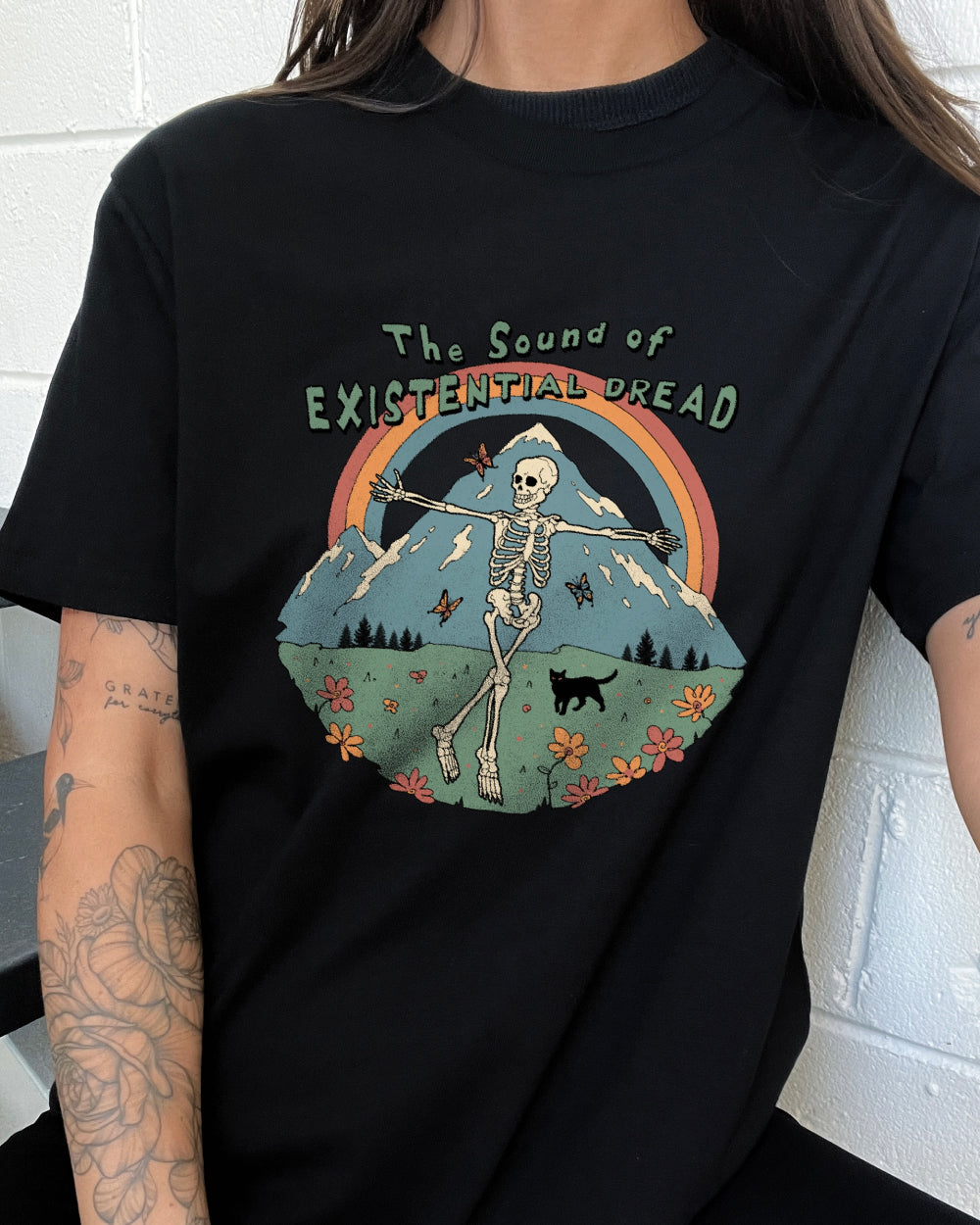The Sound of Existential Dread T-Shirt Australia Online #colour_black