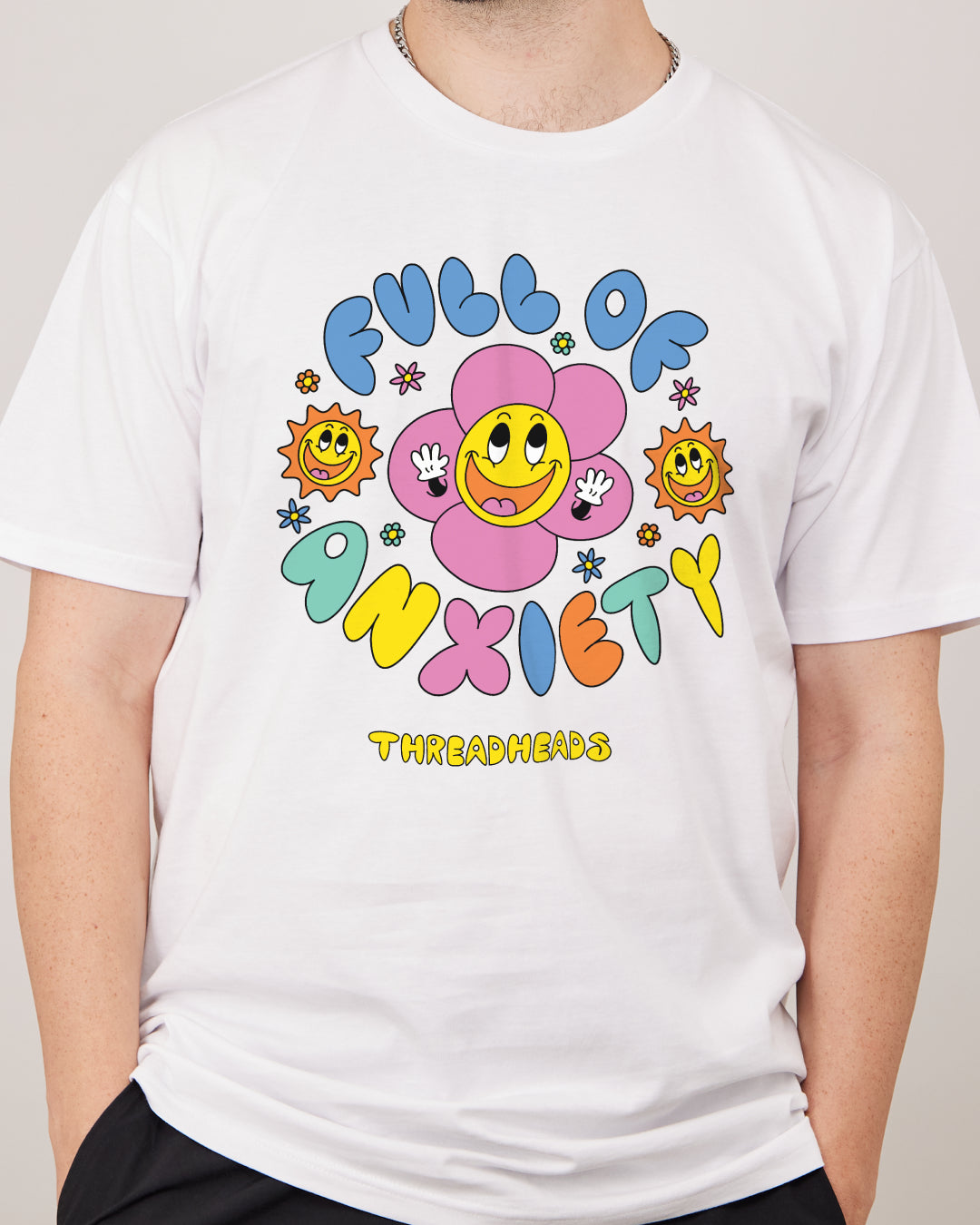 Full of Anxiety T-Shirt Europe Online #colour_white