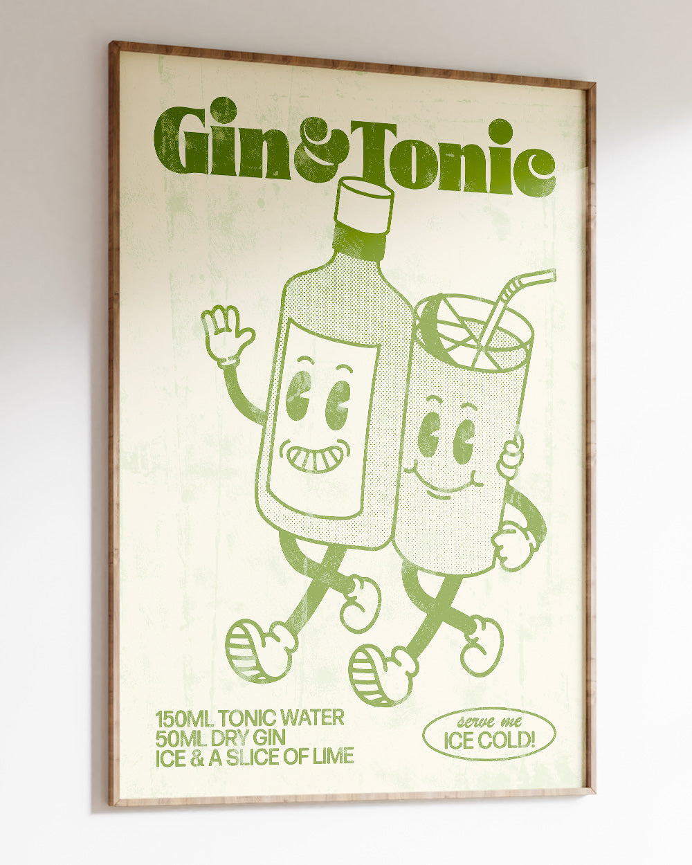 Gin and Tonic Art Print Online Australia #colour_natural