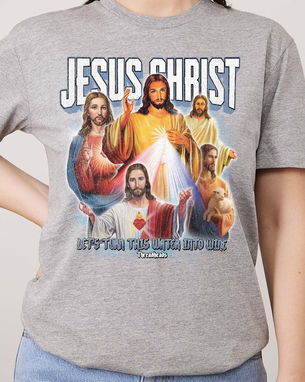 Jesus Christ T-Shirt Europe Online #colour_grey