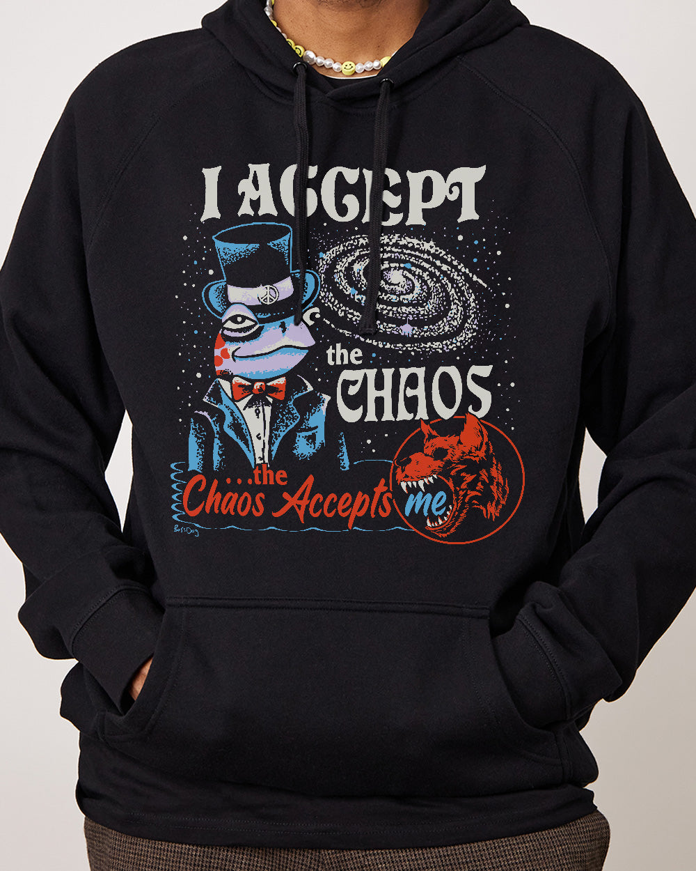 I Accept the Chaos Hoodie Europe Online #colour_black