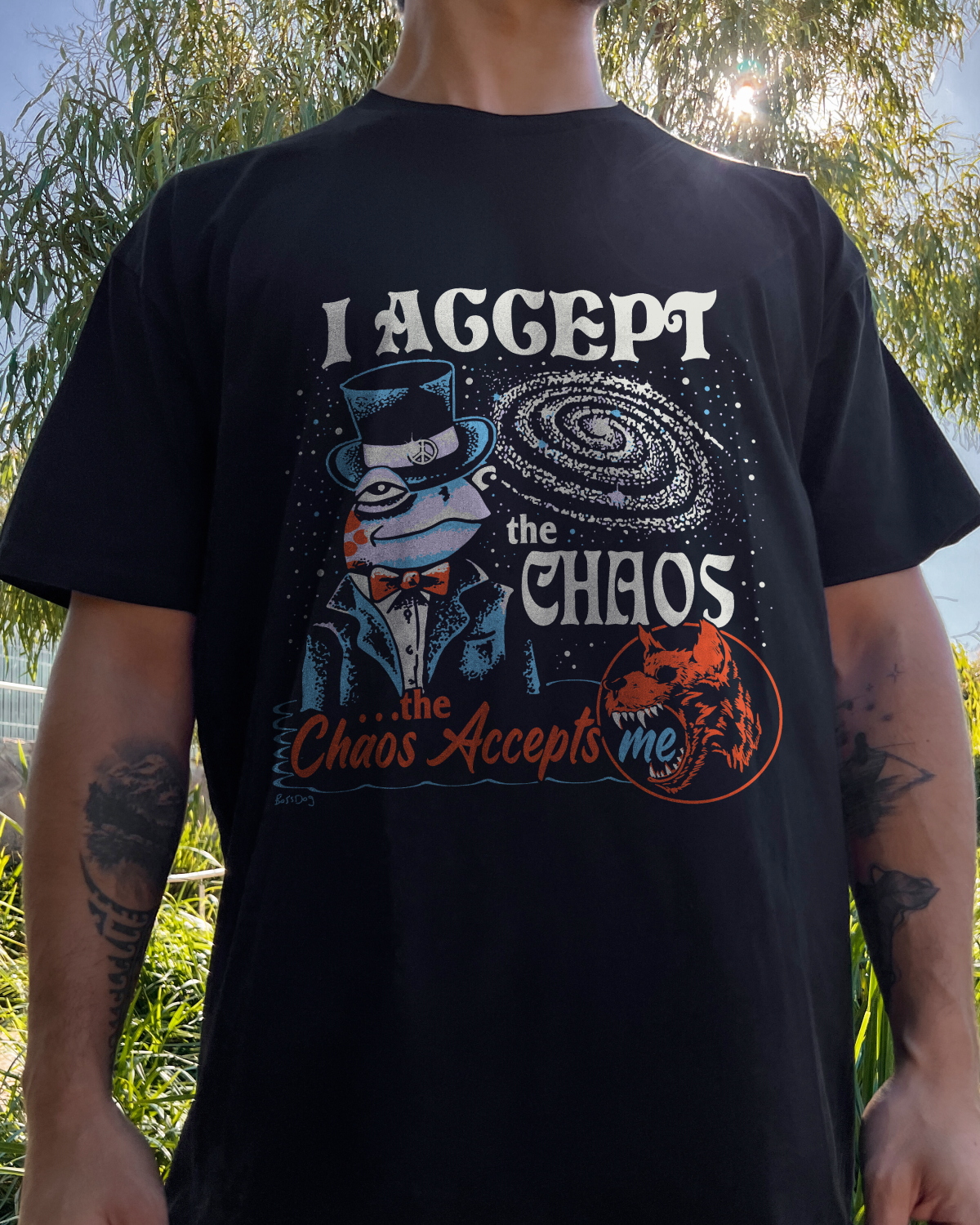 I Accept the Chaos T-Shirt Europe Online #colour_black