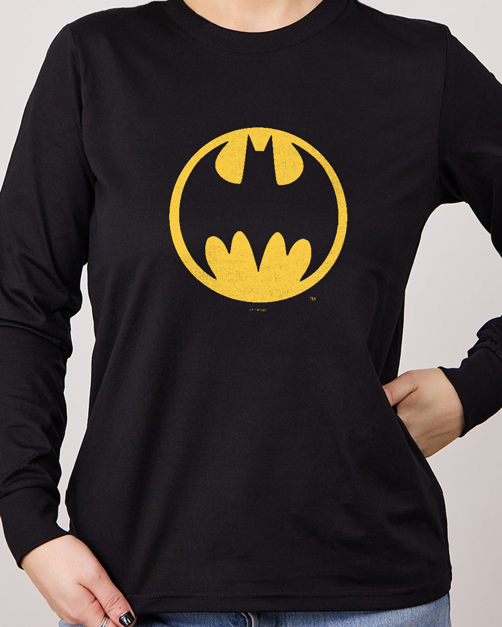 Bat Signal Logo Long Sleeve Australia Online #colour_black