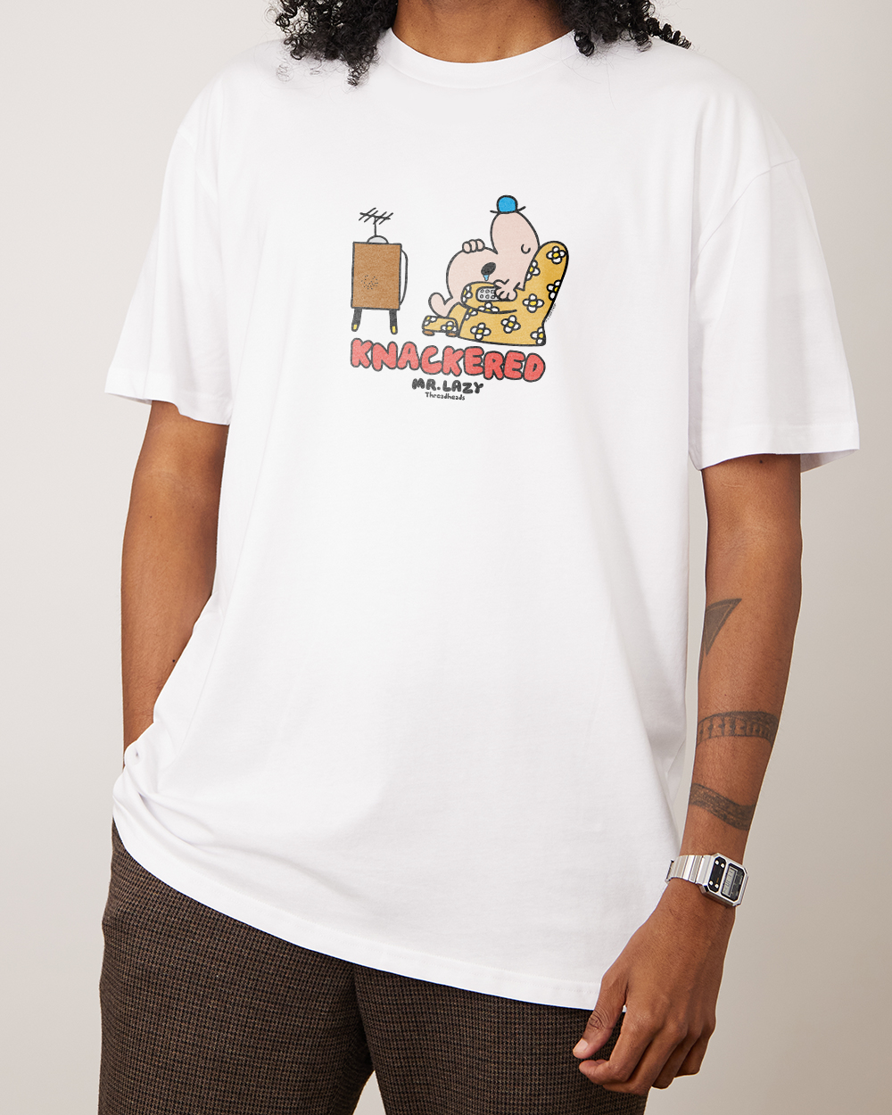 Mr. Knackered T-Shirt Europe Online #colour_white