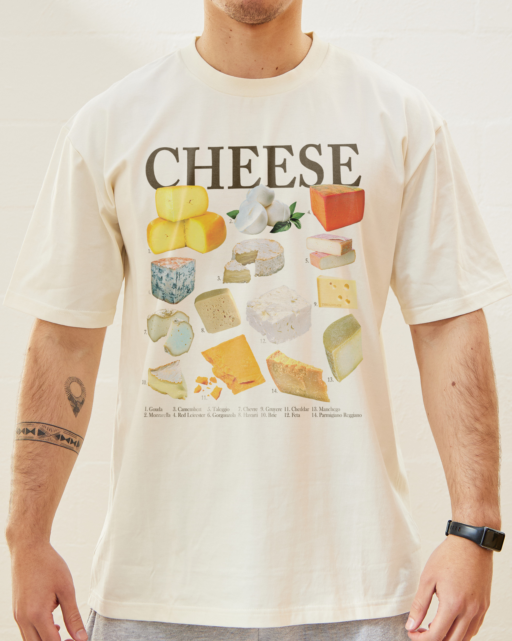 Cheeses T-Shirt Europe Online Natural