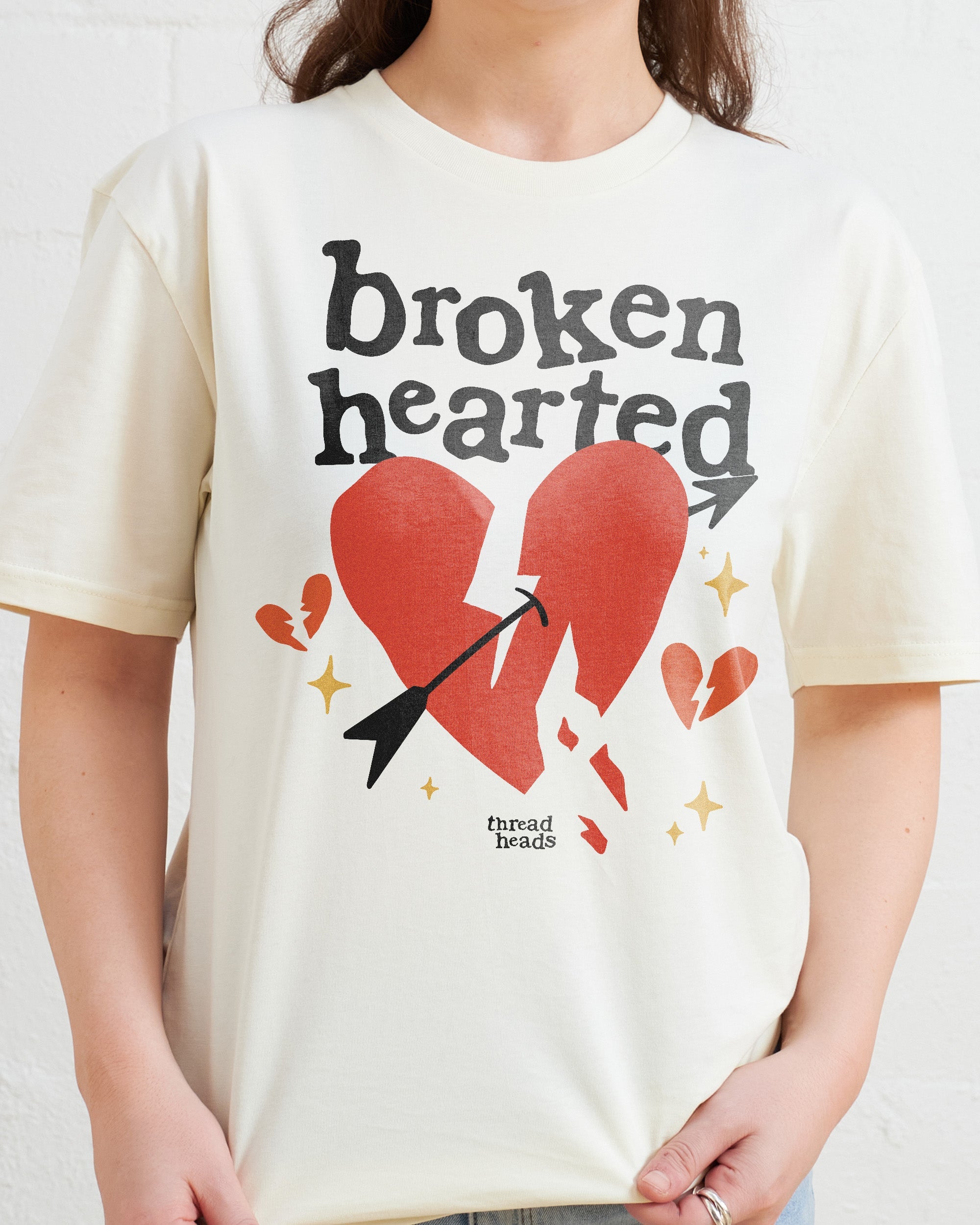 Broken Hearted T-Shirt Australia Online Natural