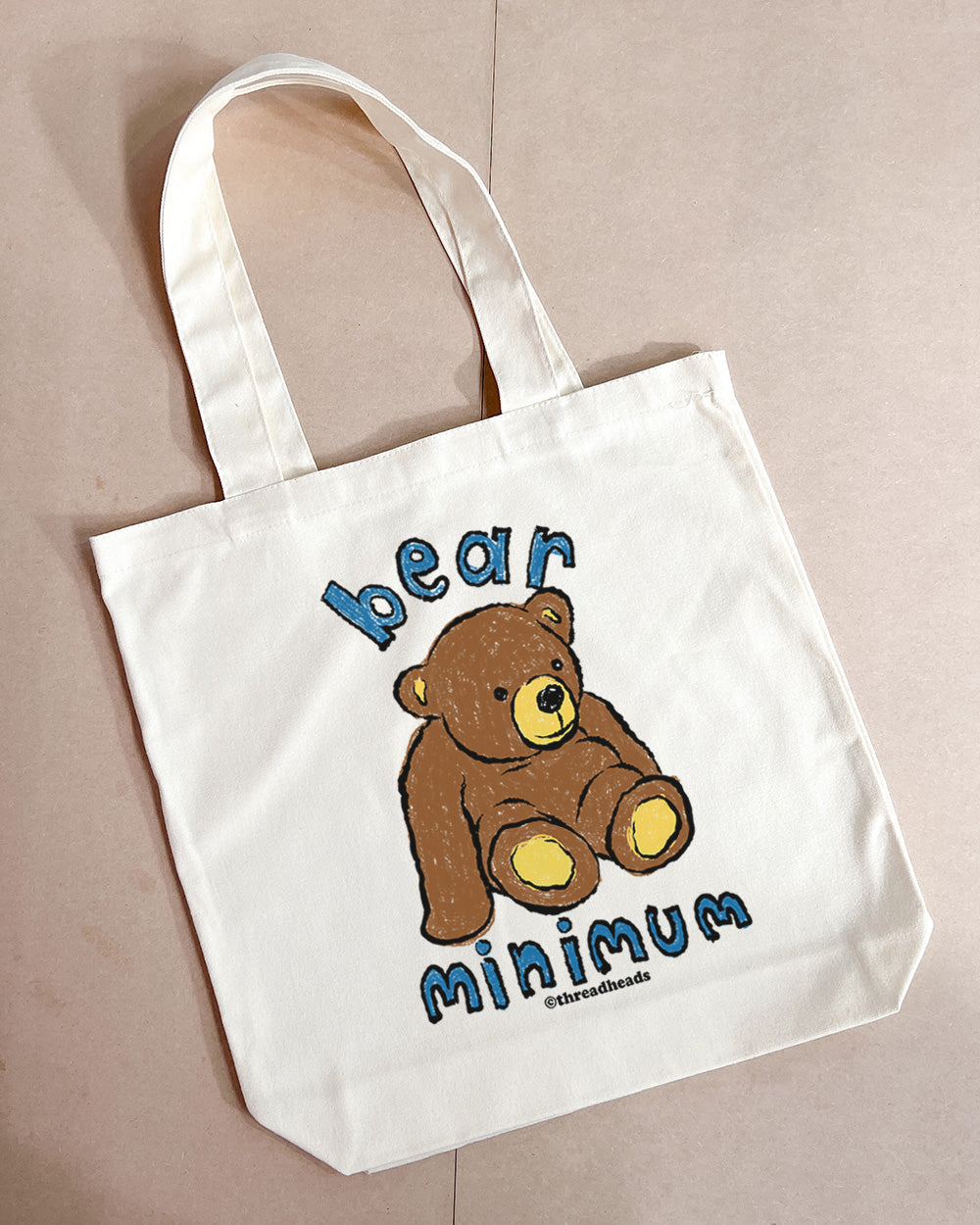 Bear Minimum Tote Bag Europe Online Natural