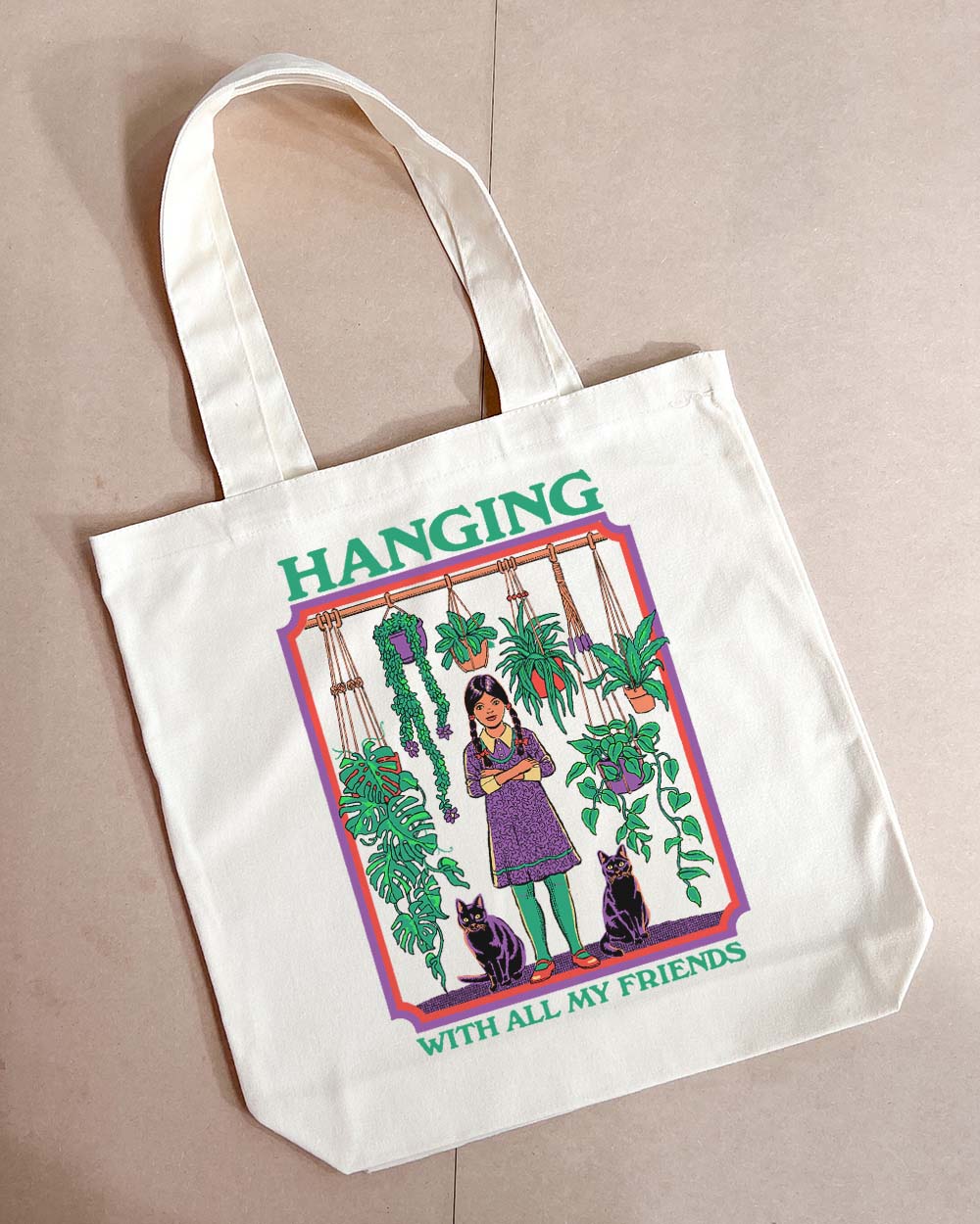 Hanging With All My Friends Tote Bag Australia Online Natural