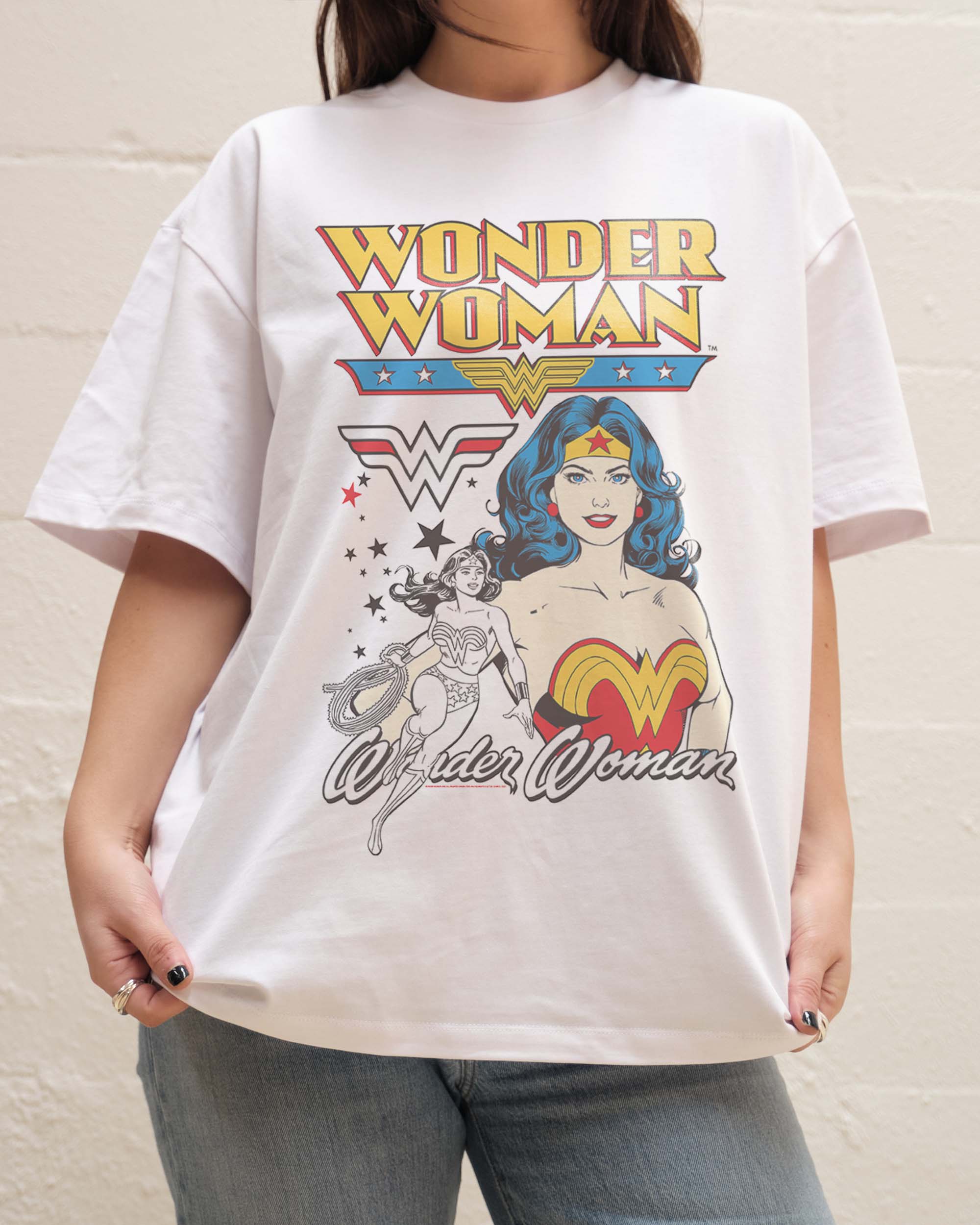 Wonder Woman Vintage Oversized Tee