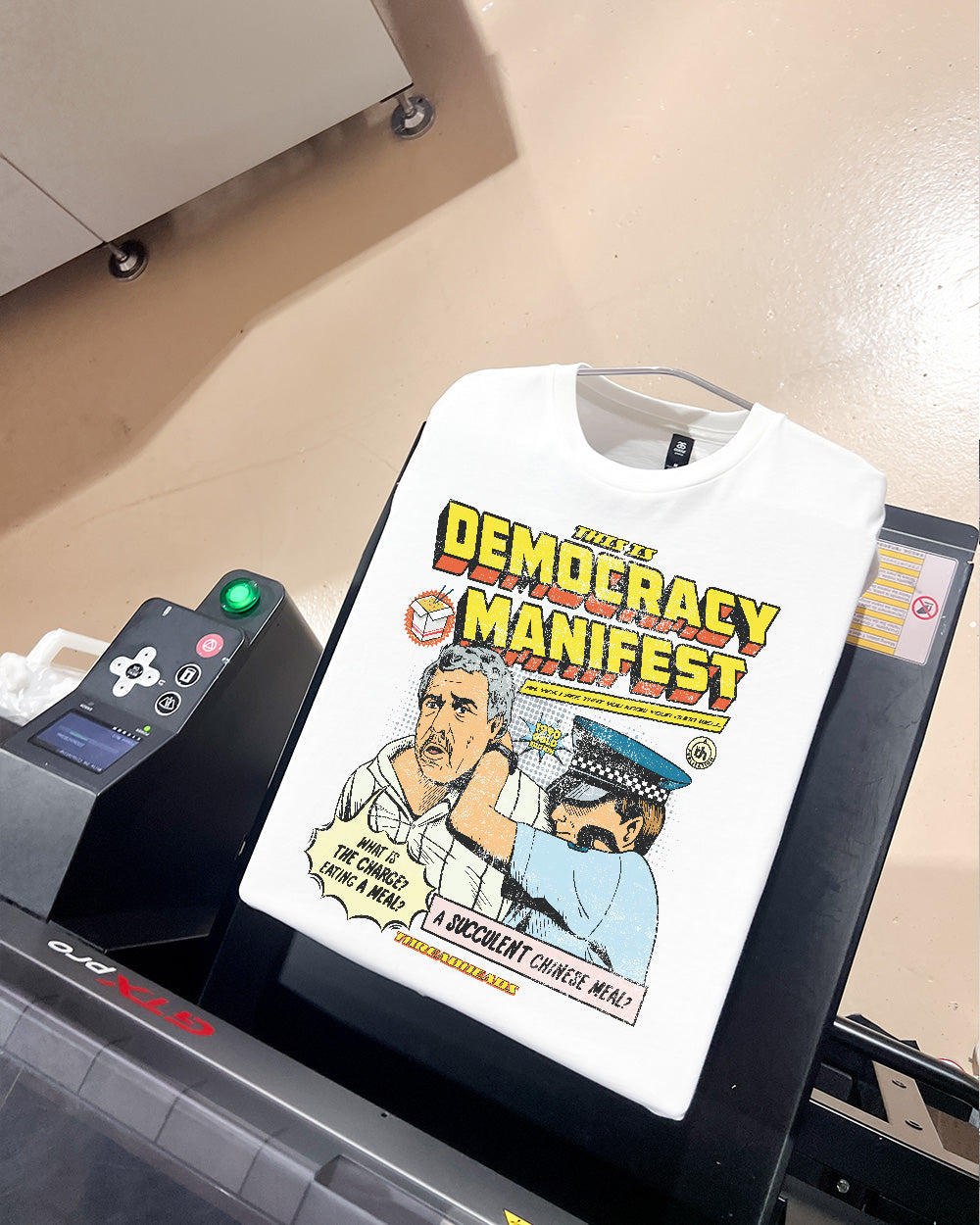 This is Democracy Manifest T-Shirt Europe Online #colour_white