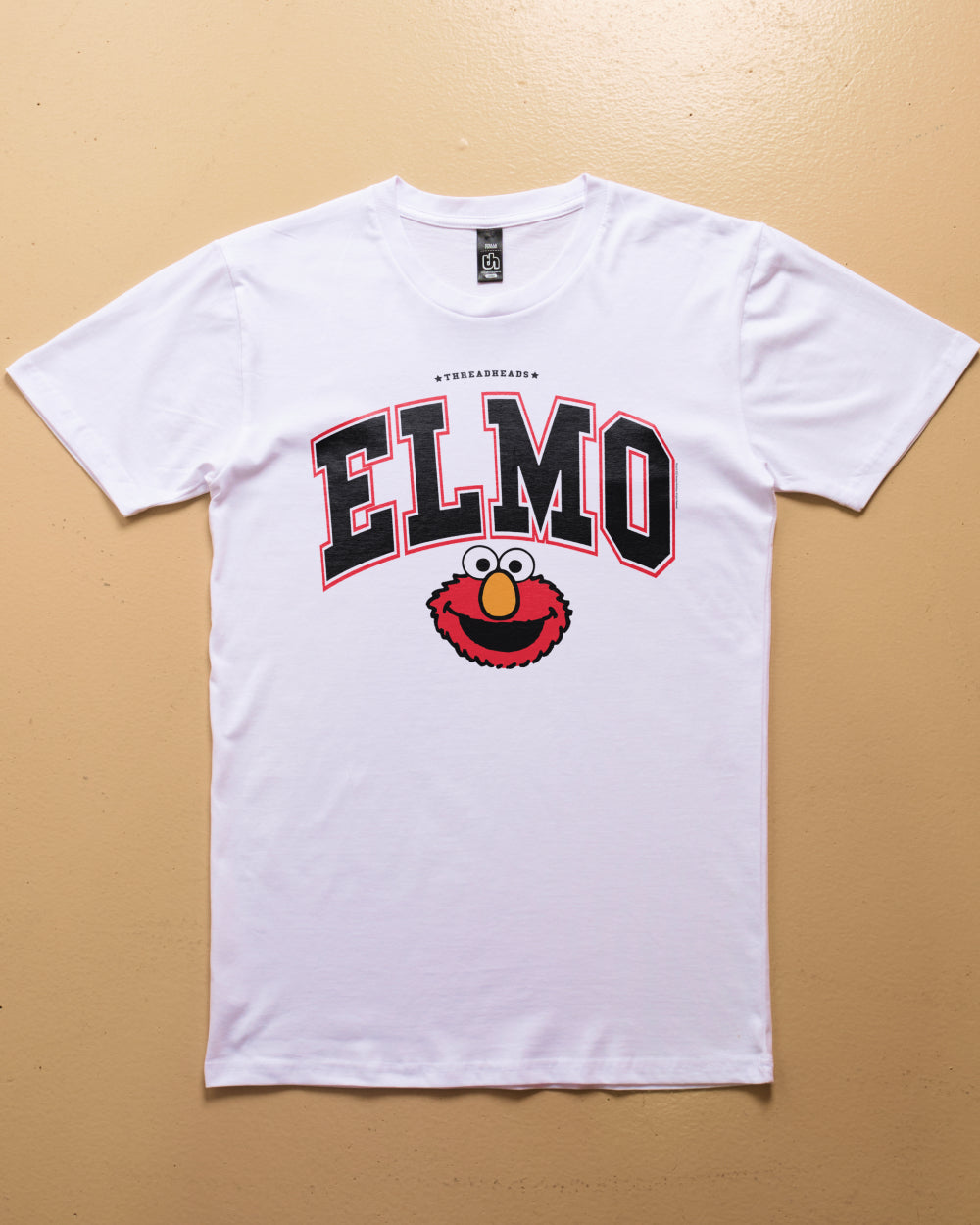Elmo College T-Shirt Australia Online #colour_white
