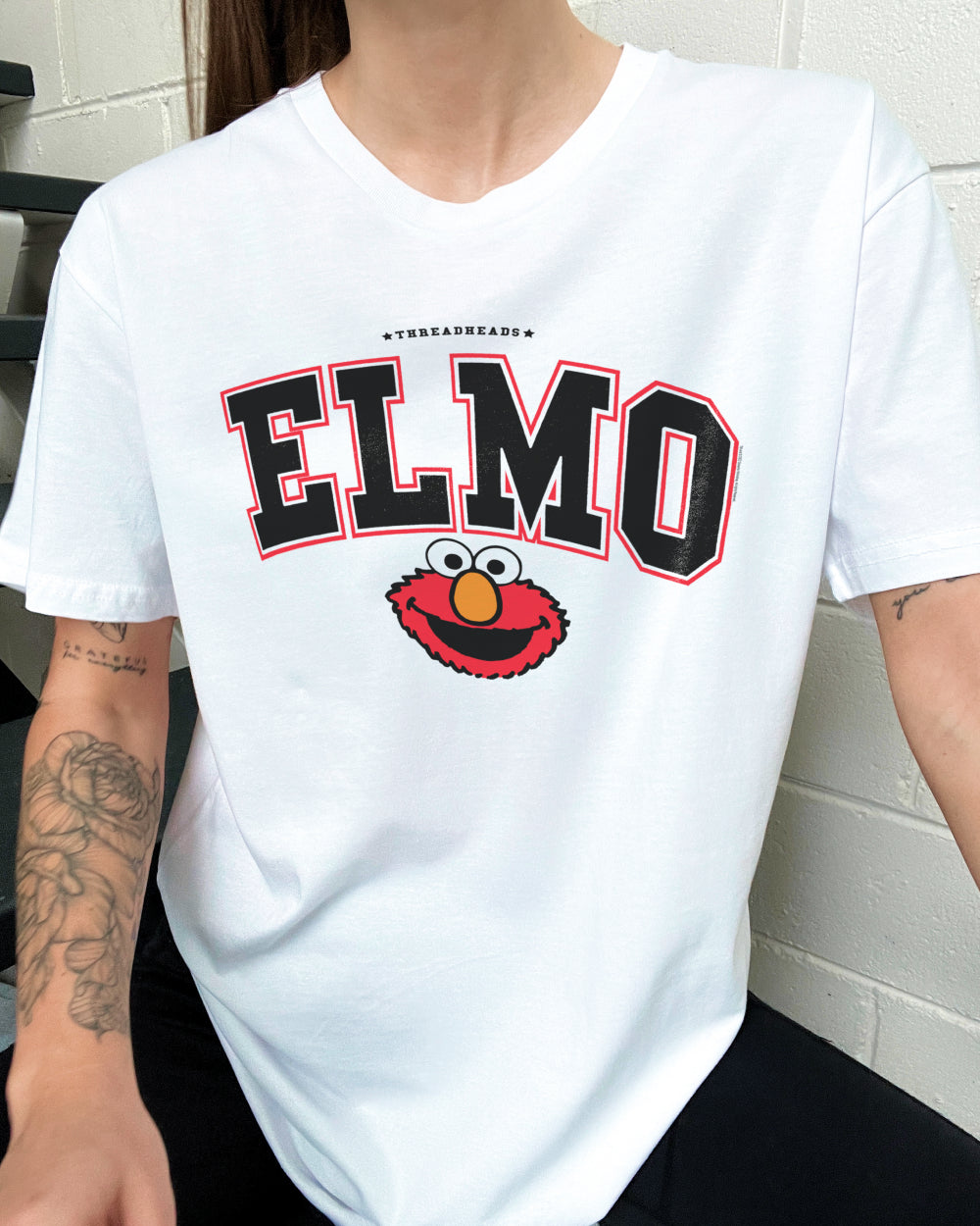 Elmo College T-Shirt Europe Online #colour_white
