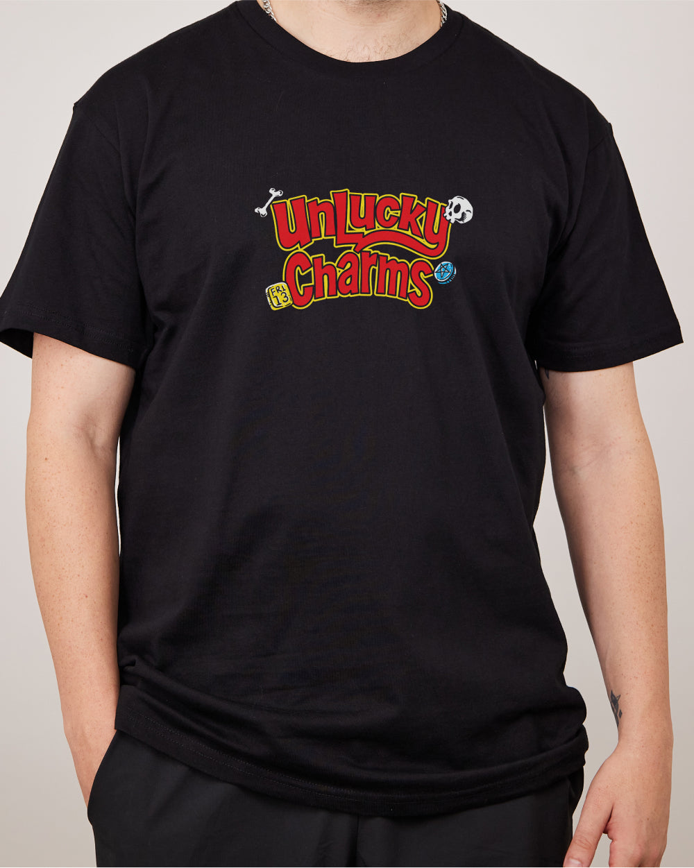 Unlucky Charms T-Shirt Australia Online #colour_black