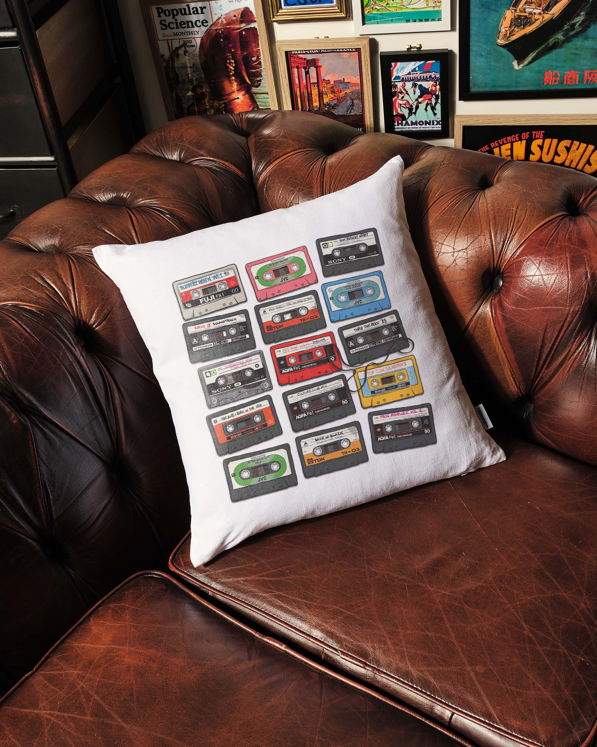 Cassette Tapes Cushion