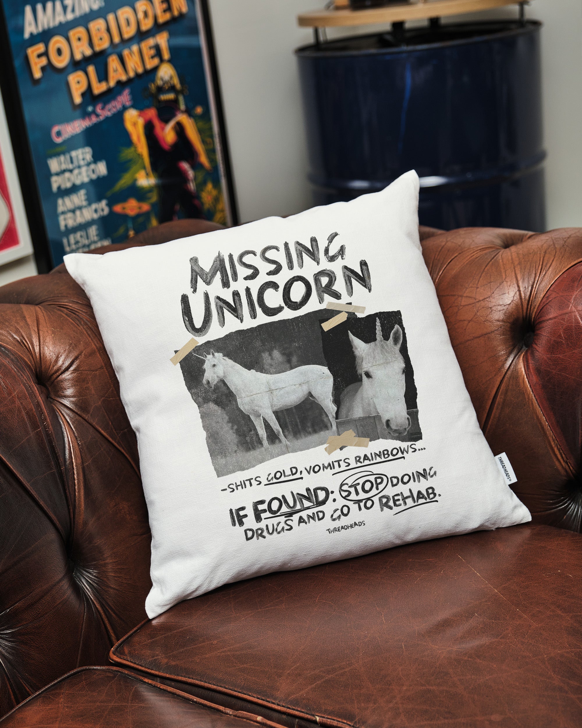 Missing Unicorn Cushion Australia Online White
