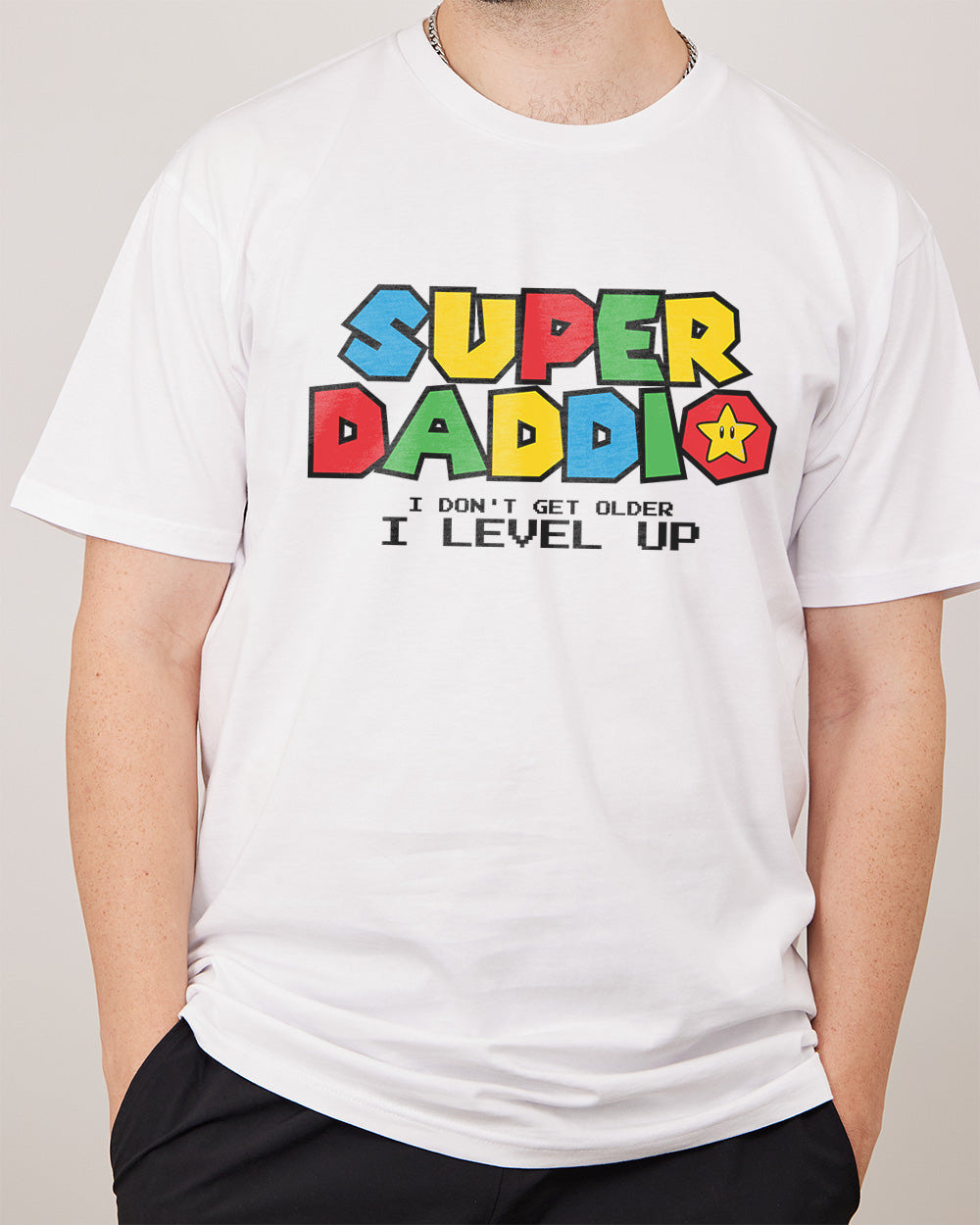 Super Daddio T-Shirt Europe Online #colour_white