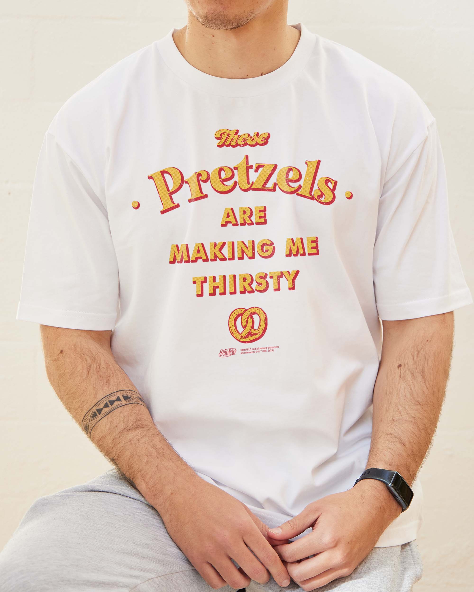 These Pretzels Are Making Me Thirsty T-Shirt Europe Online White