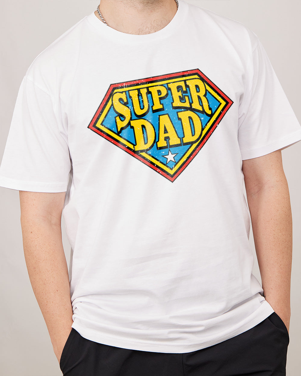Super Dad T-Shirt Europe Online #colour_white