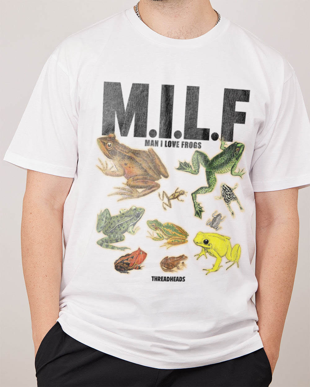 Man I Love Frogs T-Shirt Europe Online White