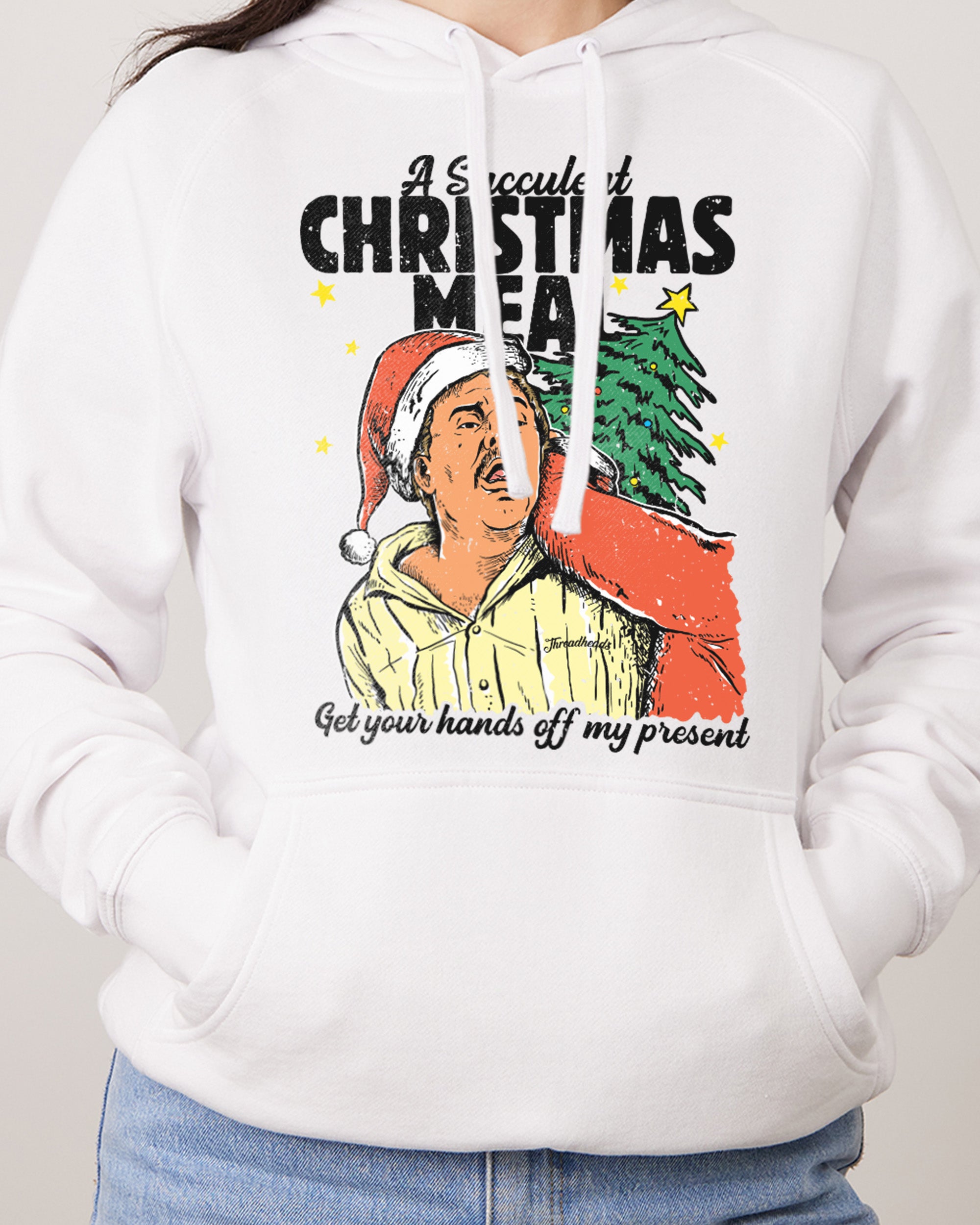 Succulent Chinese Christmas Hoodie Europe Online White