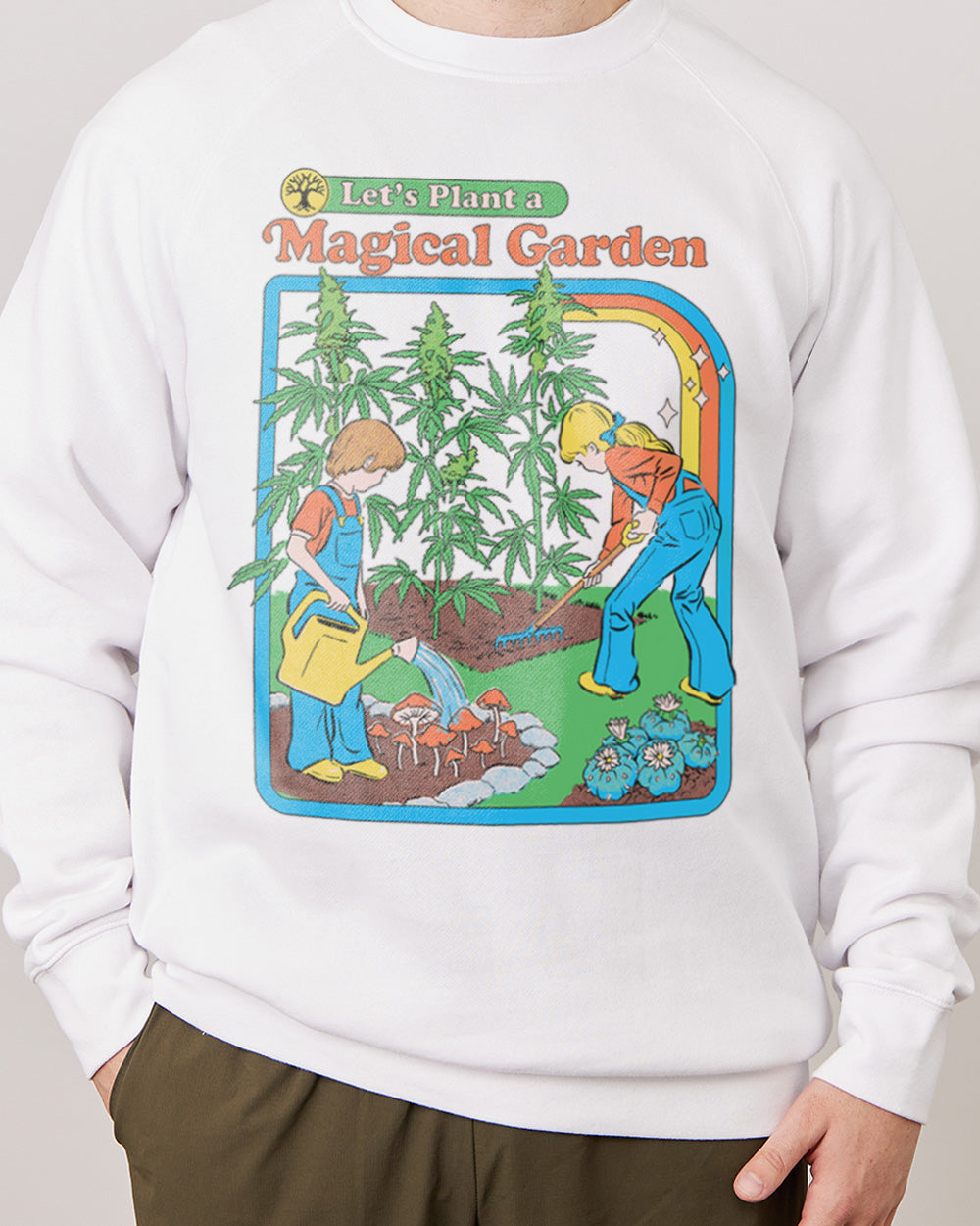 Magical Garden Sweater Australia Online #colour_white