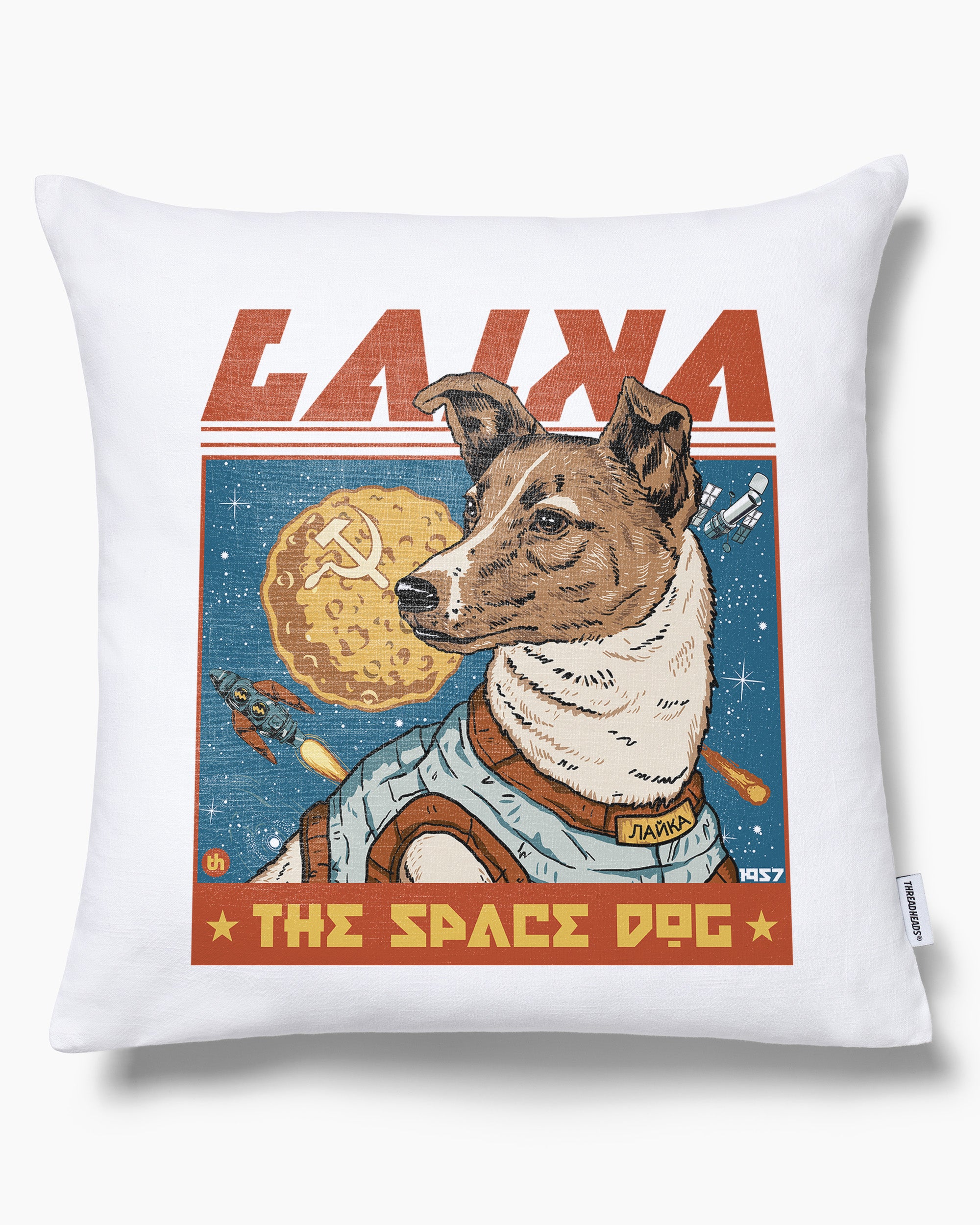 Laika the Space Dog Cushion