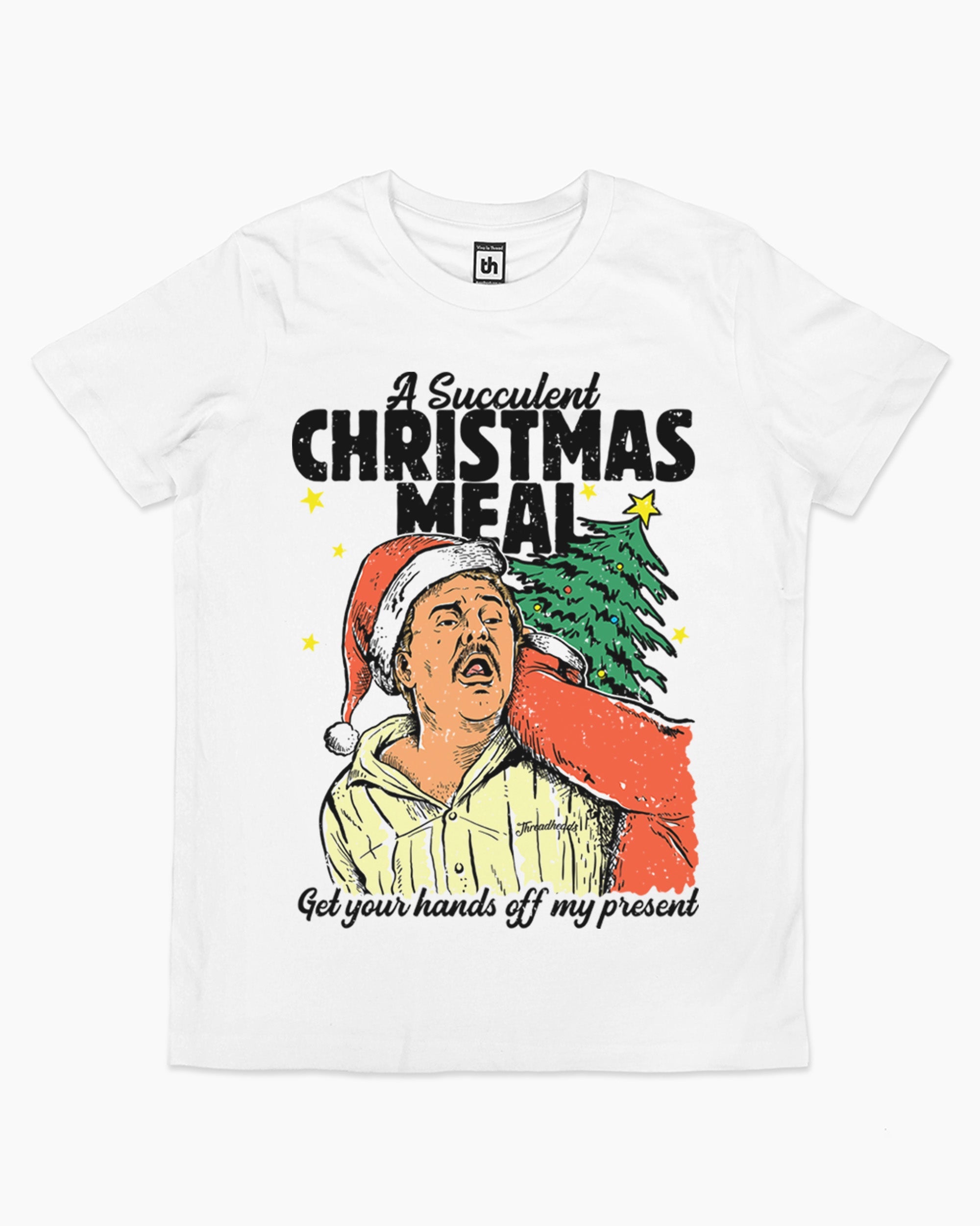 Succulent Chinese Christmas Kids T-Shirt Australia Online White