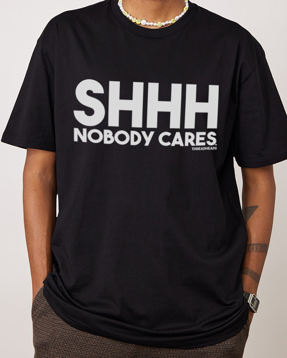 Nobody Cares T-Shirt Europe Online #colour_black