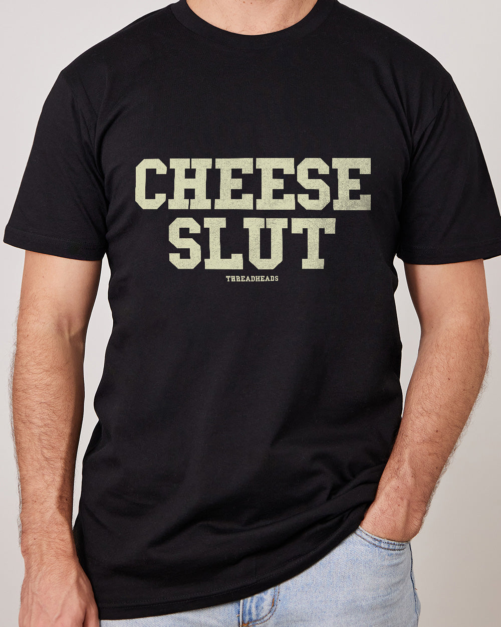 Cheese Slut T-Shirt Europe Online #colour_black