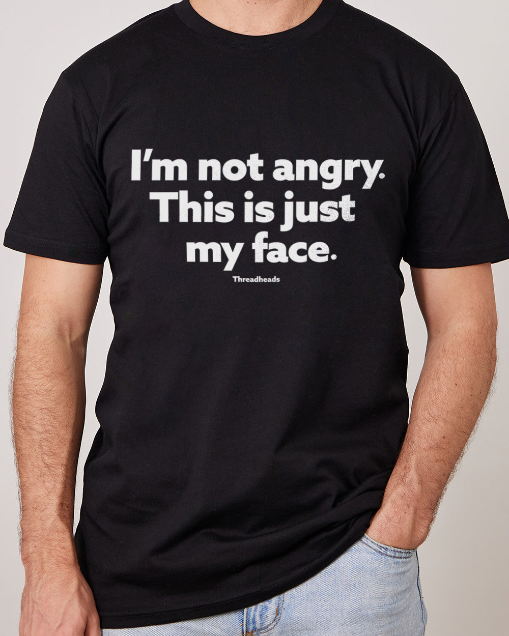 I'm Not Angry T-Shirt Europe Online #colour_black