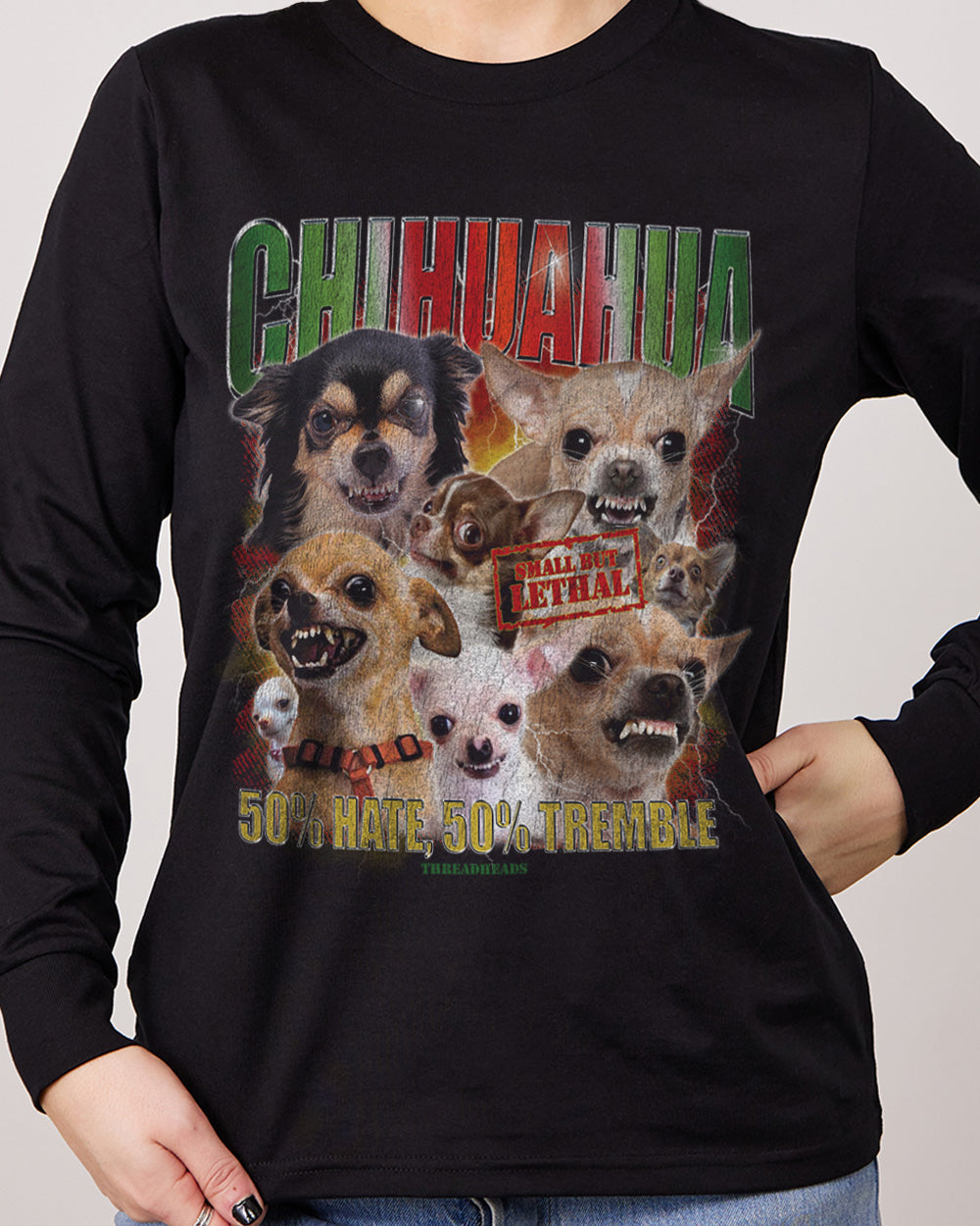 The Chihuahua Long Sleeve Europe Online #colour_black