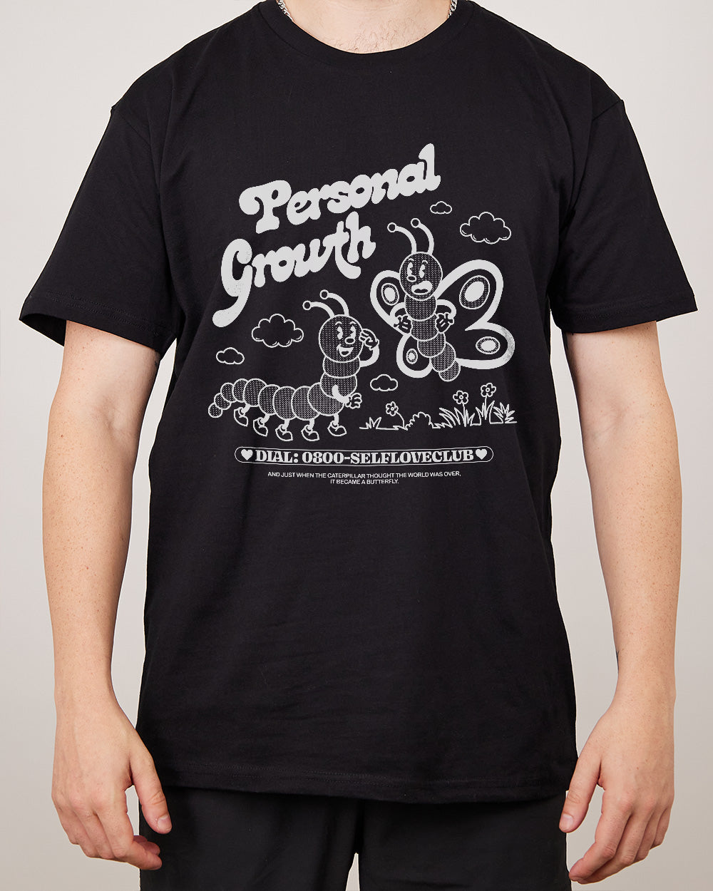 Personal Growth T-Shirt Australia Online #colour_black