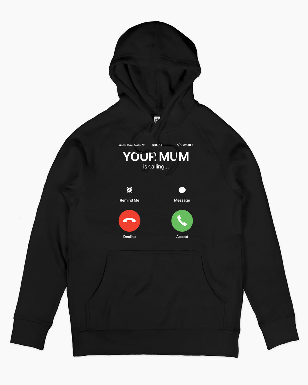 Your Mum is Calling Hoodie Australia Online #colour_black