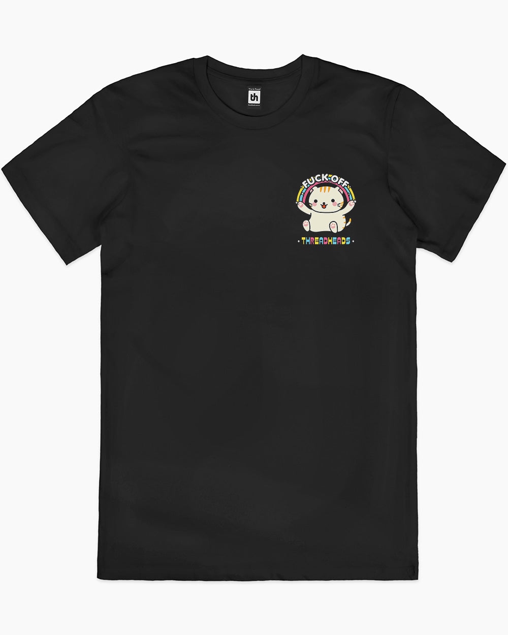 Fuck Off Cat T-Shirt Australia Online #colour_black