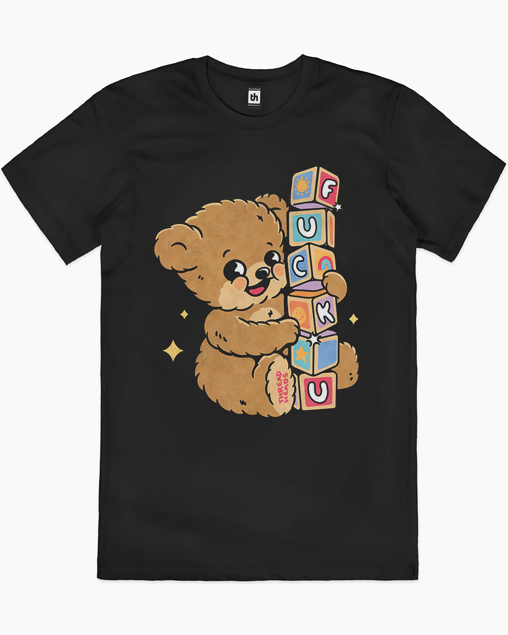 Spell It Out Teddy T-Shirt Australia Online #colour_black